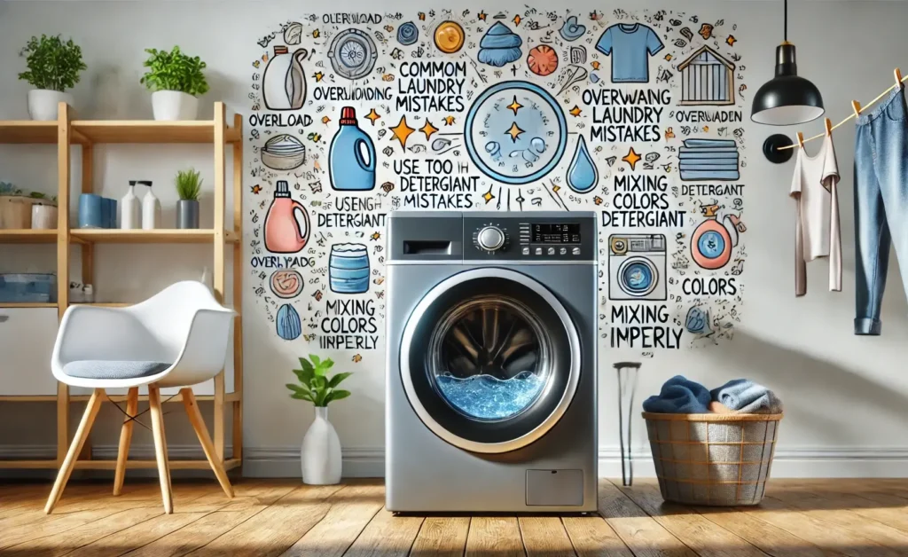 اشتباه رایج هنگام استفاده از ماشین لباسشویی